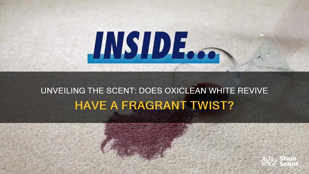 is there fragrance in oxiclean white revive