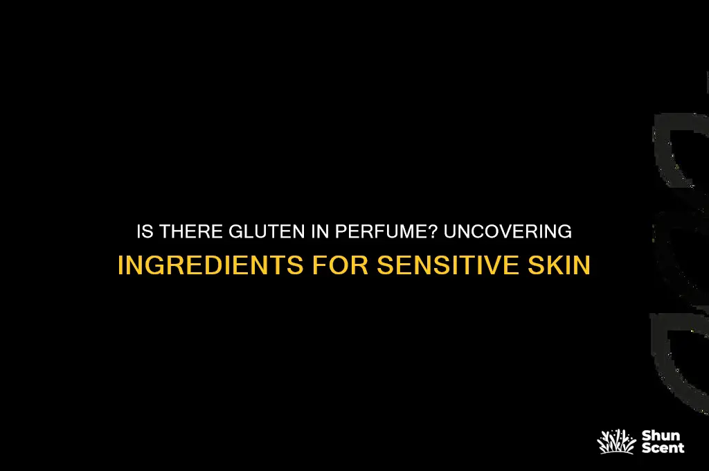 is there gluten in perfume