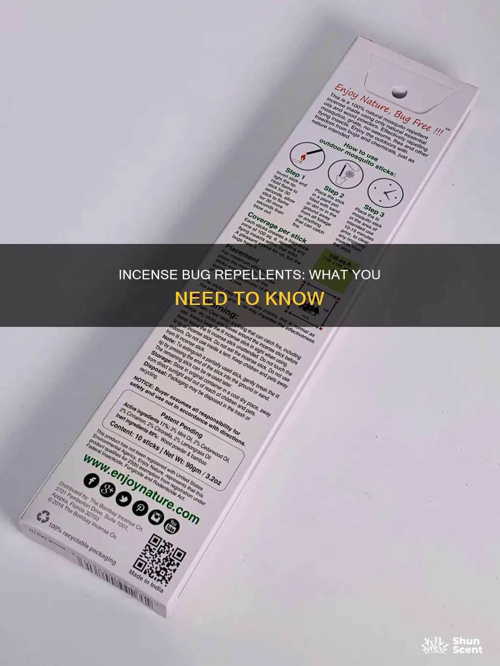 is there incense that repels bugs
