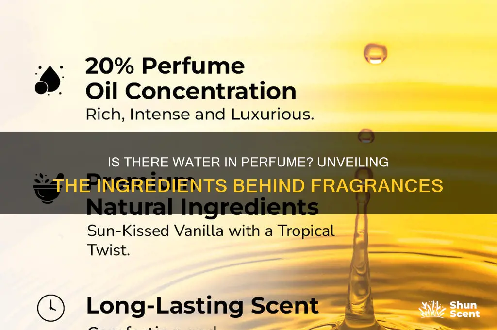 is there water in perfume
