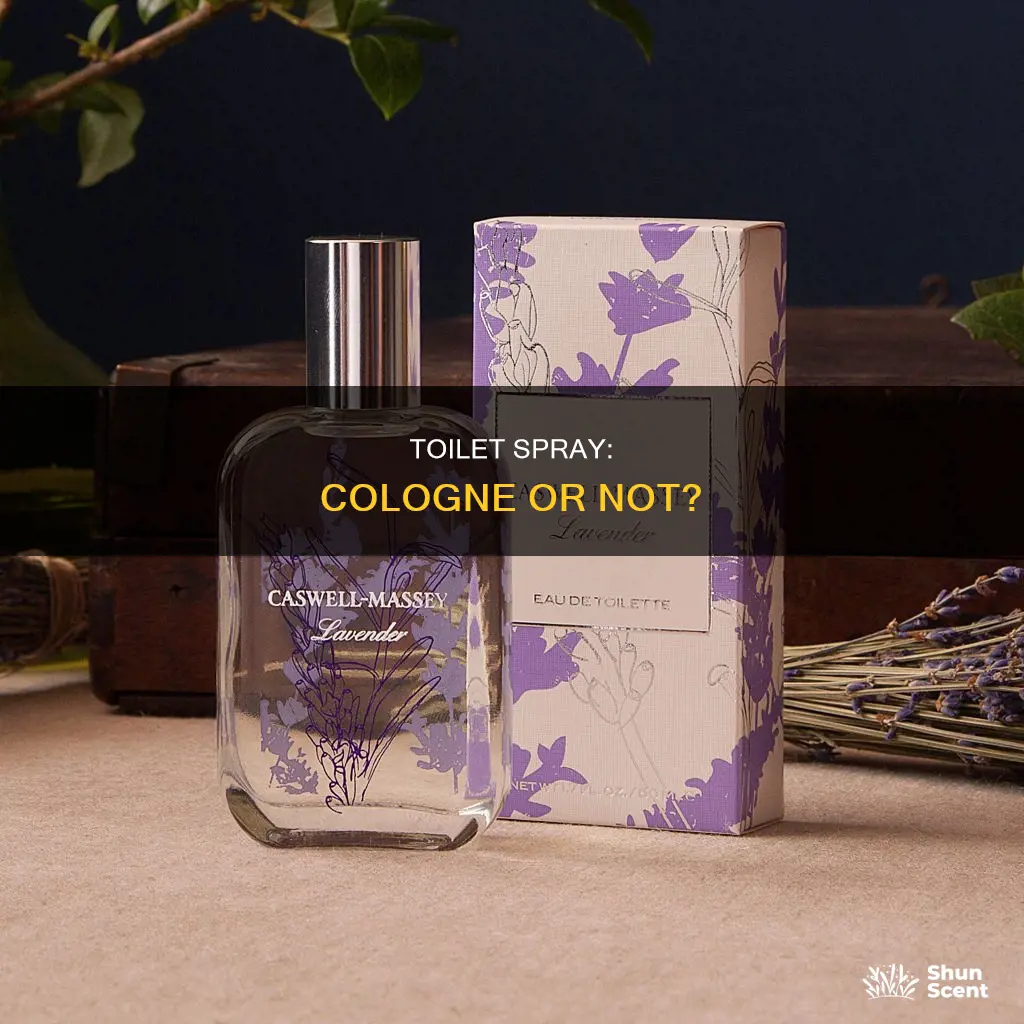 is toilet spray cologne