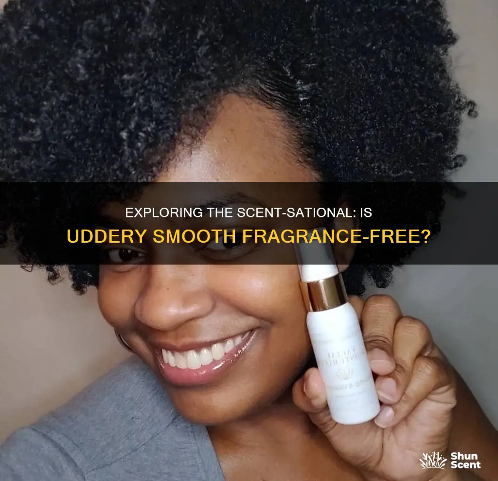 is udderly smooth fragrance free