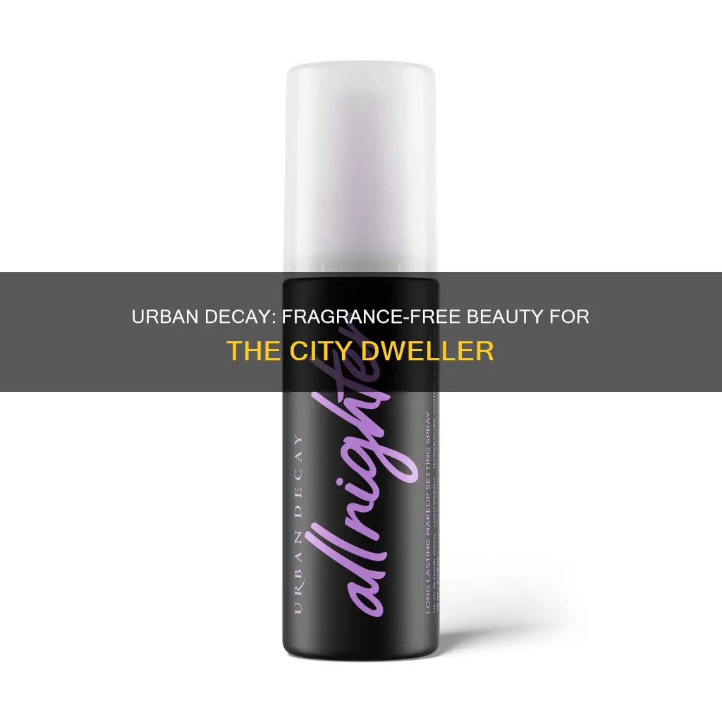 is urban decay fragrance free