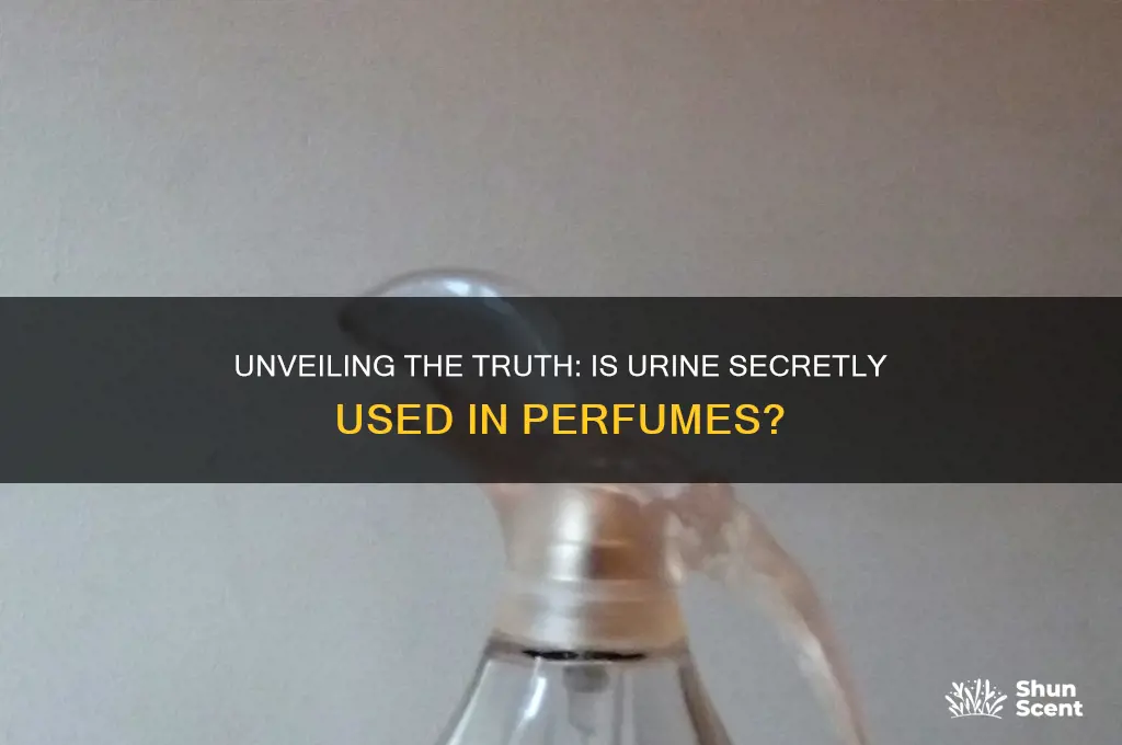 is urine used in perfume
