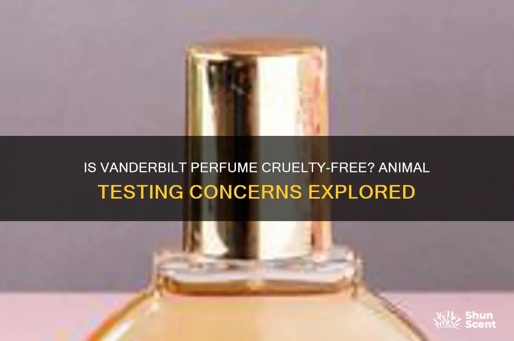 is vanderbilt perfume tested on animals