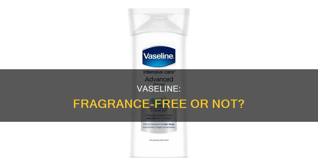 is vaseline fragrance free
