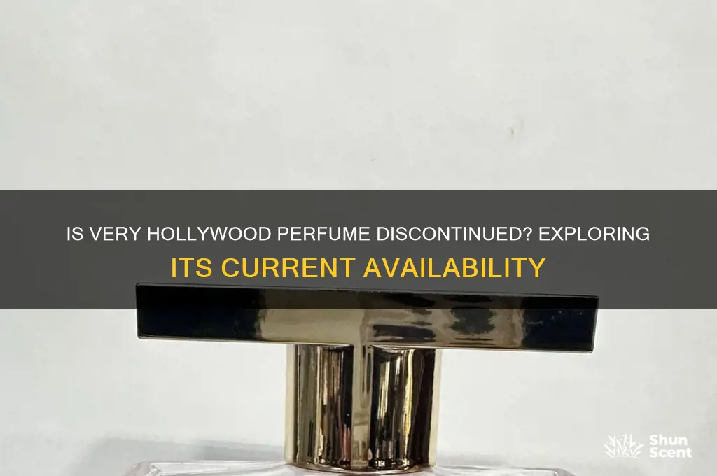 is very hollywood perfume discontinued