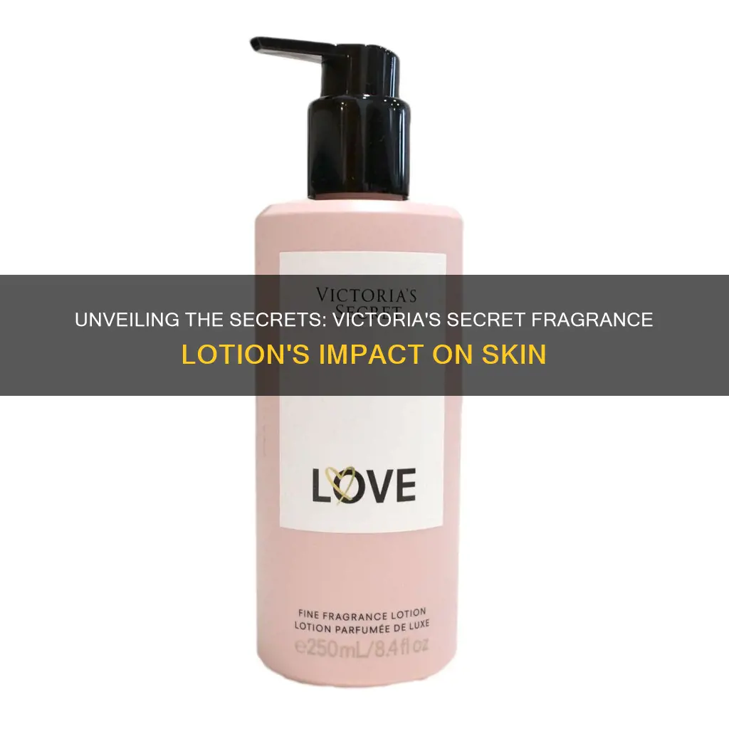 is victoria secret fragrance lotion good for your skin