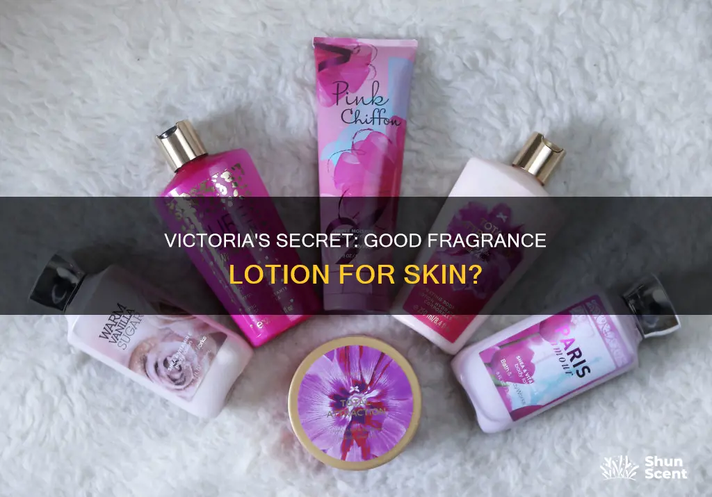 is victoria secret fragrance lotion good for your skin