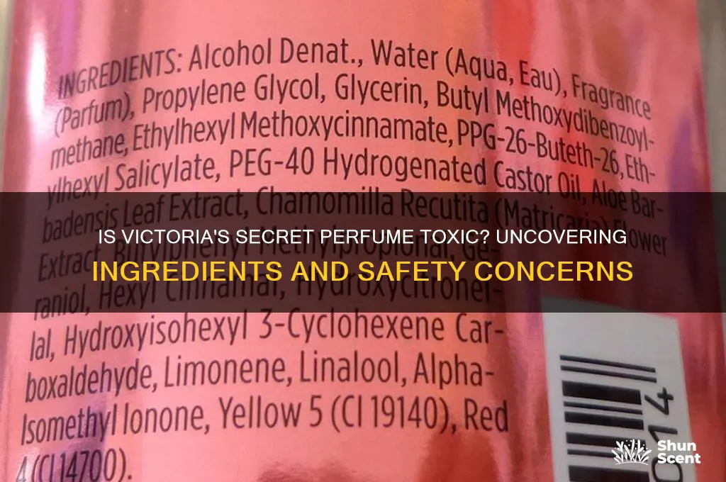 is victoria secret perfume toxic