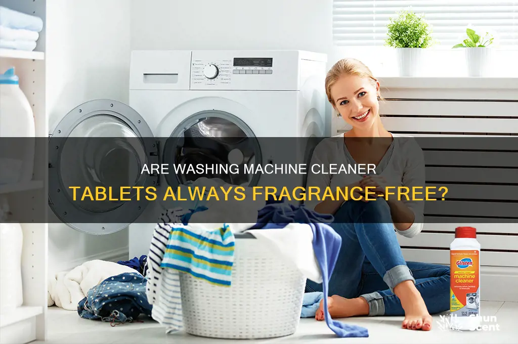 is washing machine cleaner tablets fragrance free