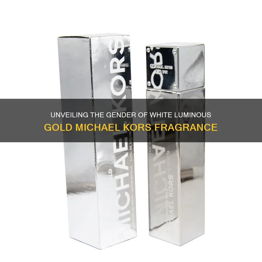 is white luminous gold michael kors men or women fragrance