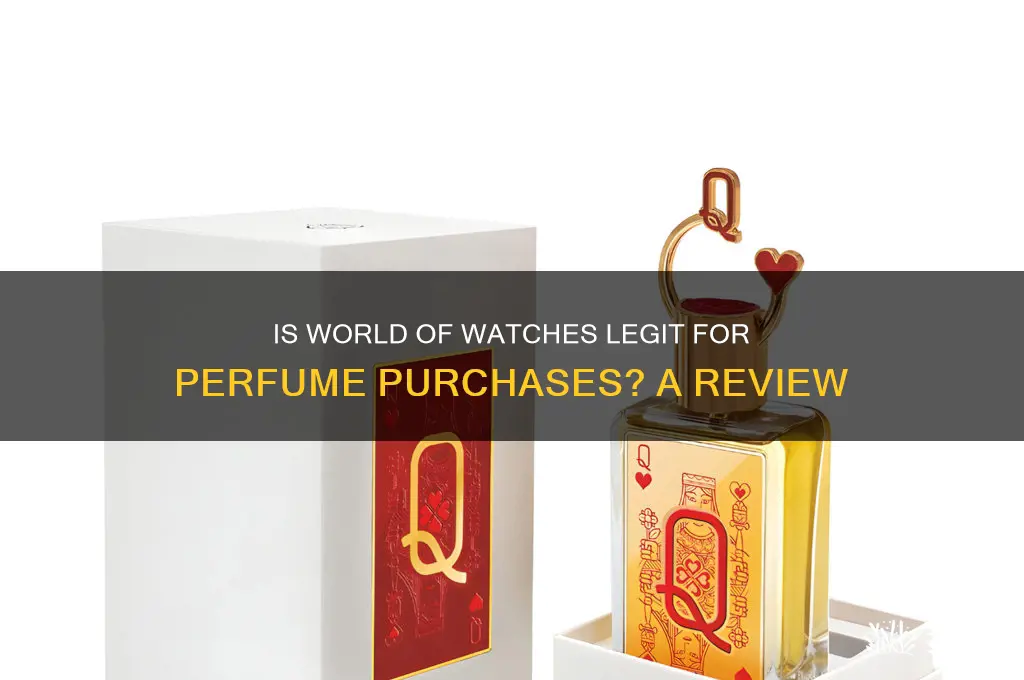 is world of watches legit for perfume