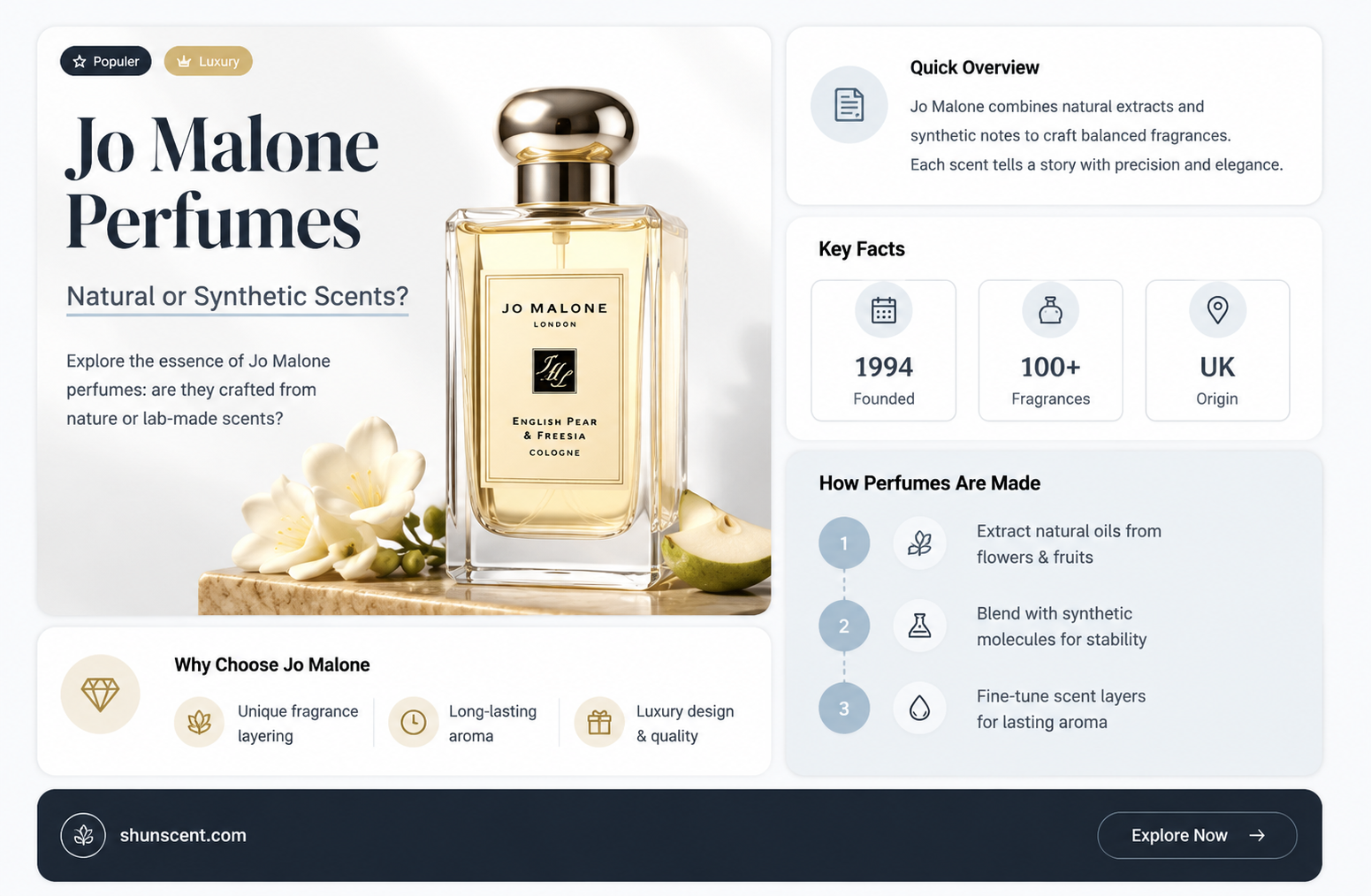 are jo malone perfumes natural