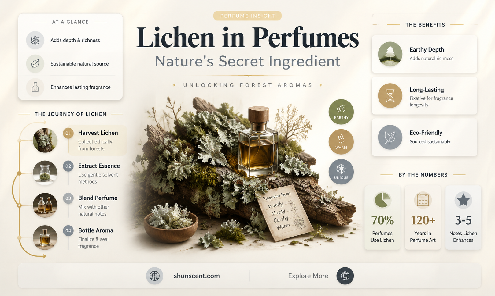 are lichens used in perfumes