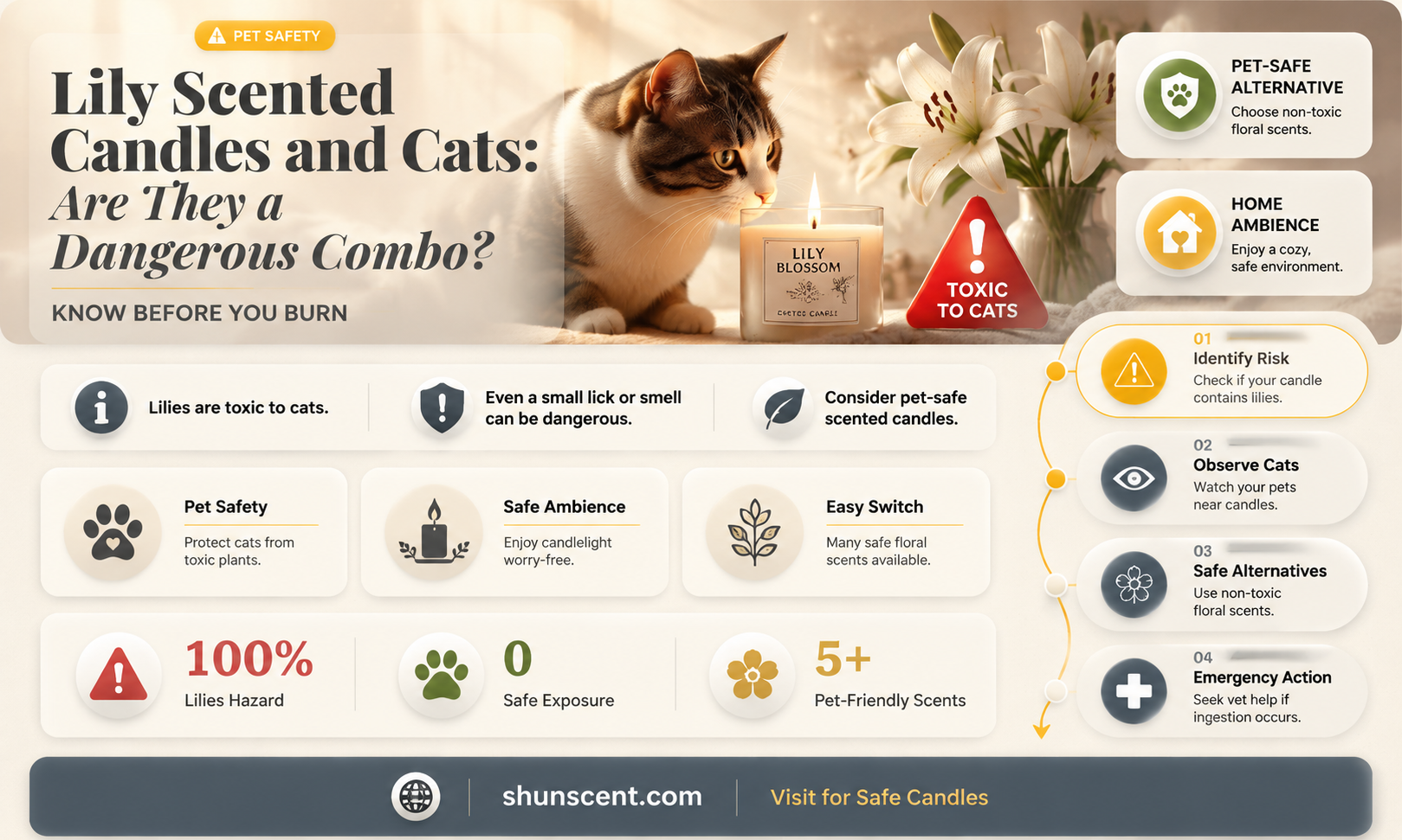 are lily scented candles bad for cats