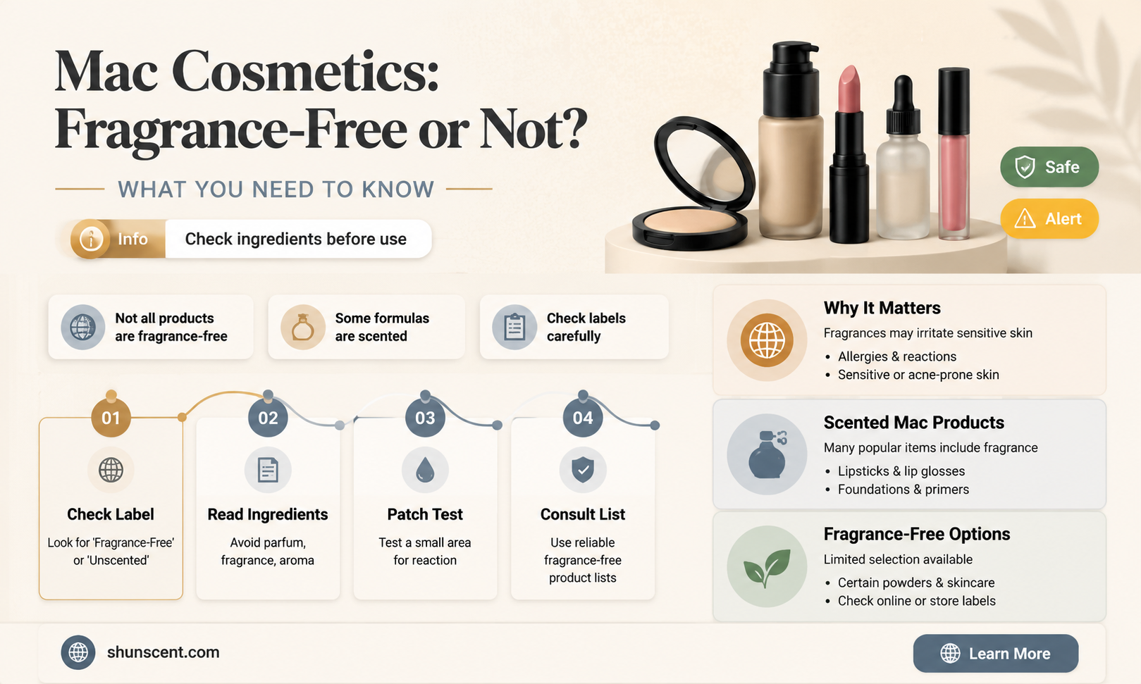 are mac cosmetics fragrance free