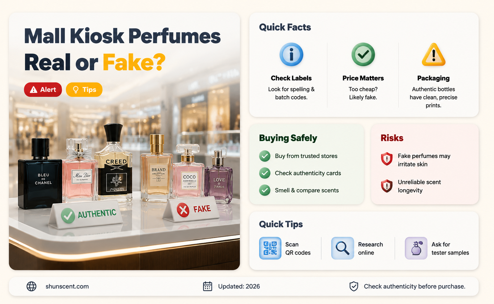 are mall kiosk perfumes fake