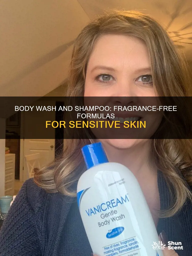me body wash and shampoo fragrance-free