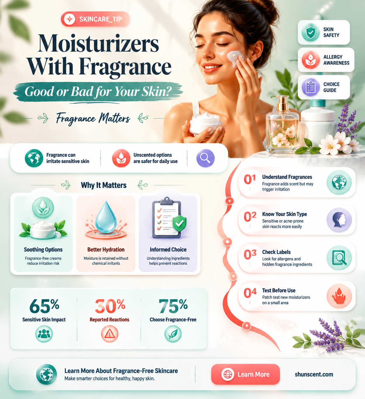 are moisturizers with fragrance bad