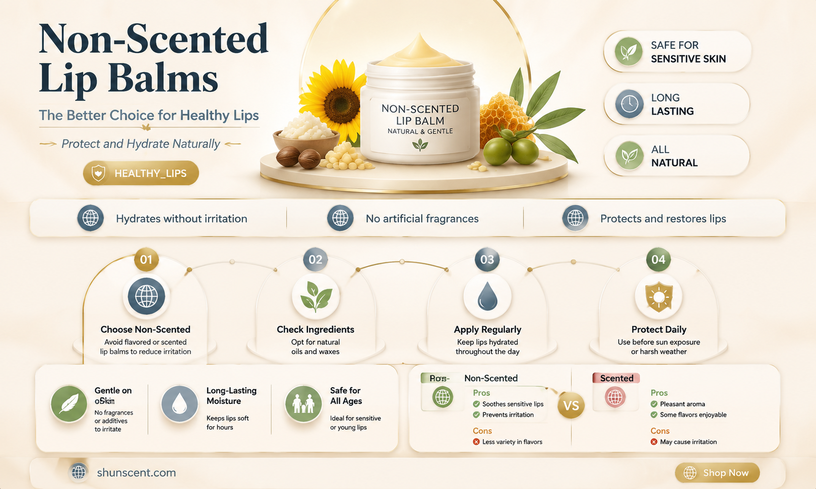 are non scented lip balms better