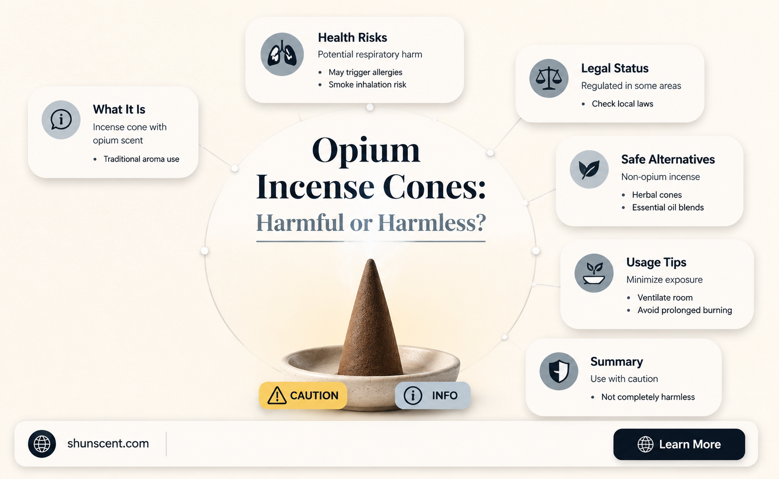 are opium incense cones harmful