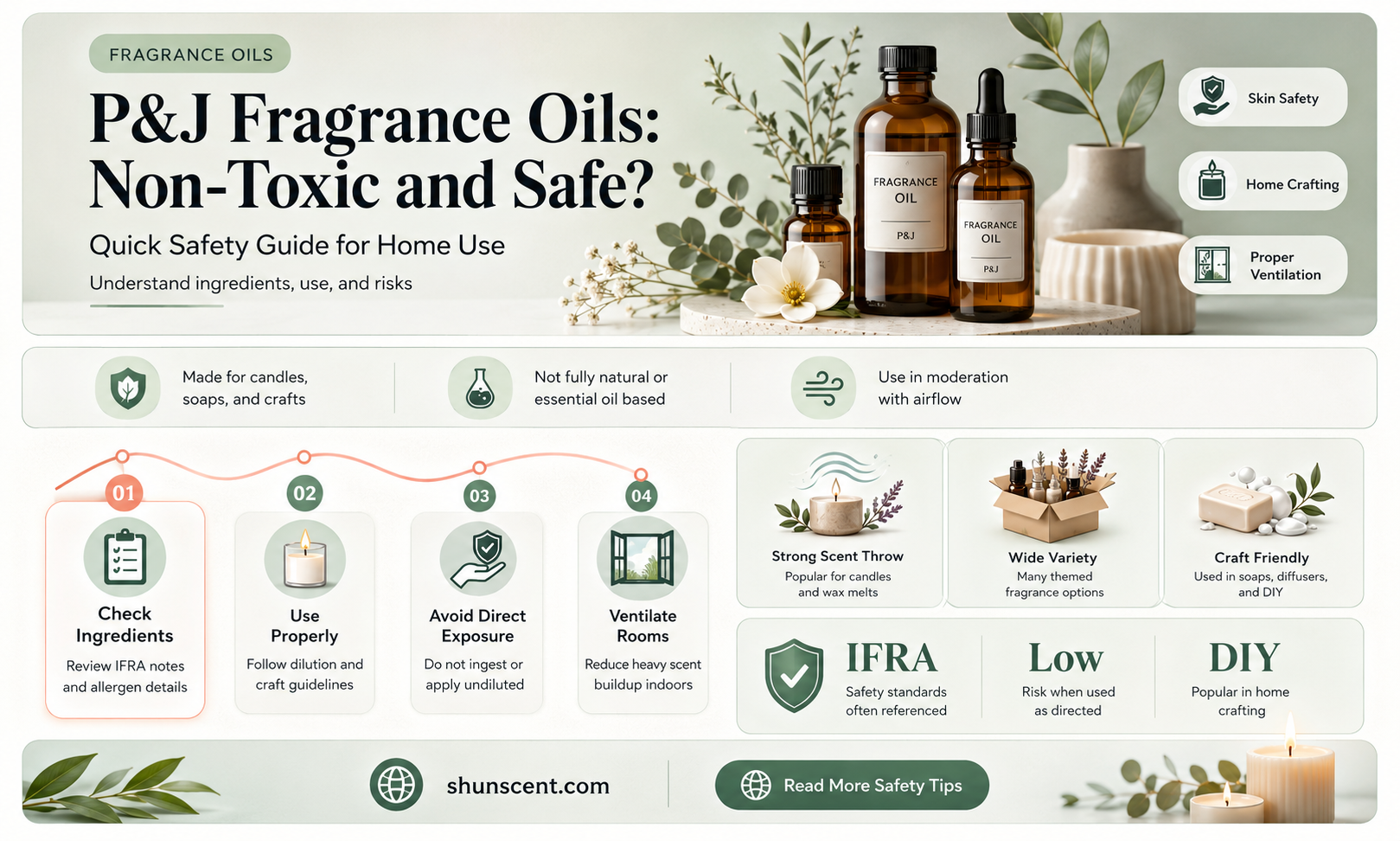 are p&j fragrance oils non toxic