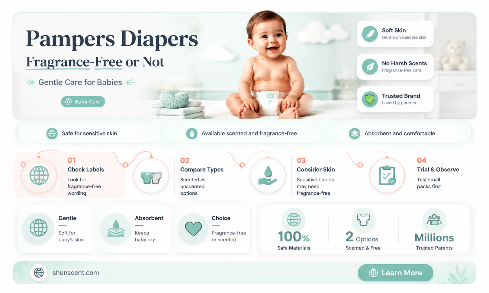 are pampers diapers fragrance free
