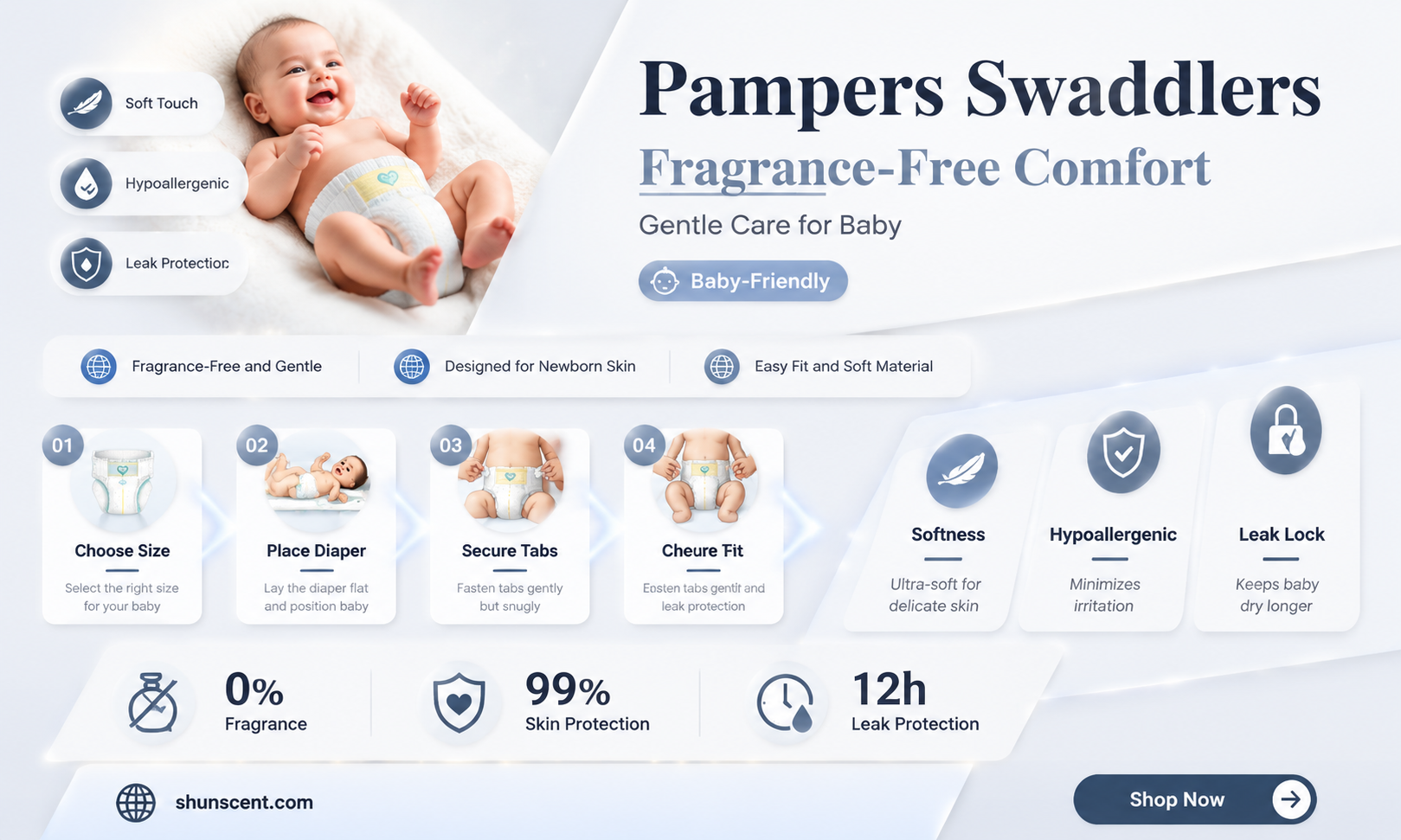 are pampers swaddlers fragrance free