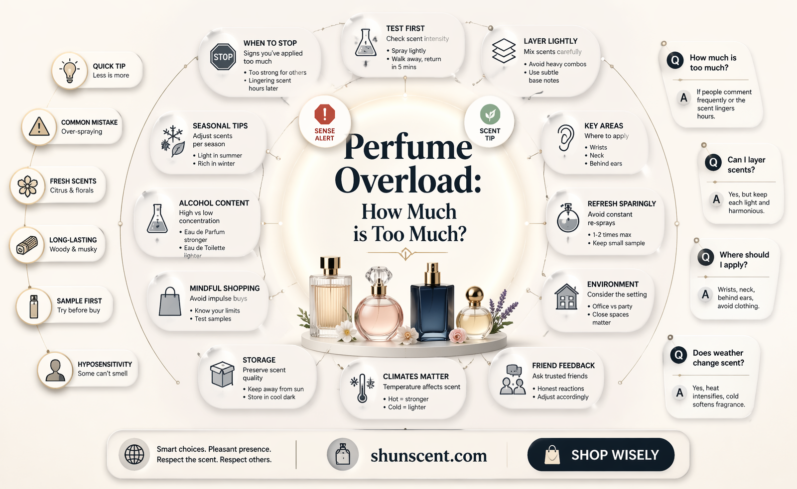 am i wearing too much perfume