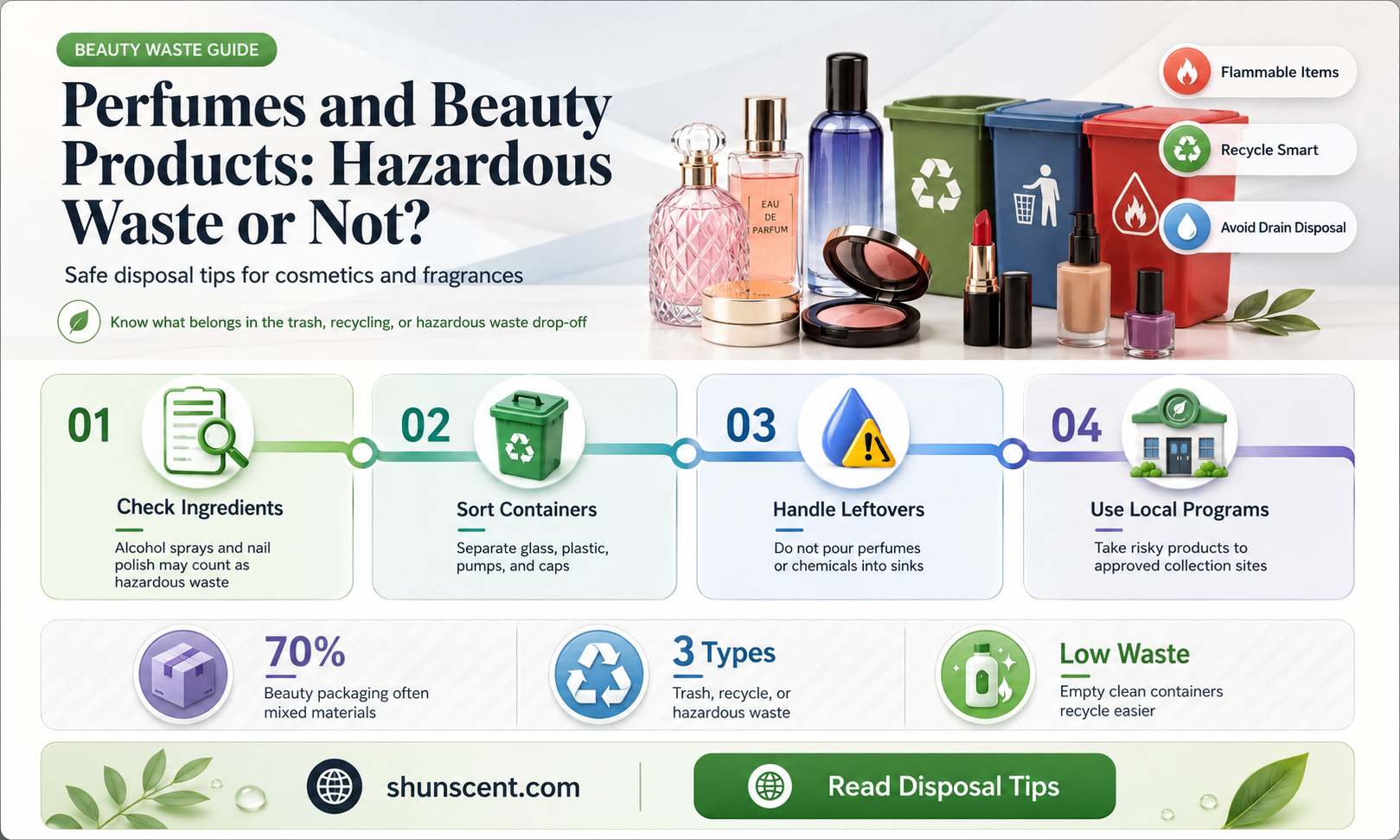 are perfumes and beauty products considered hazardous waste