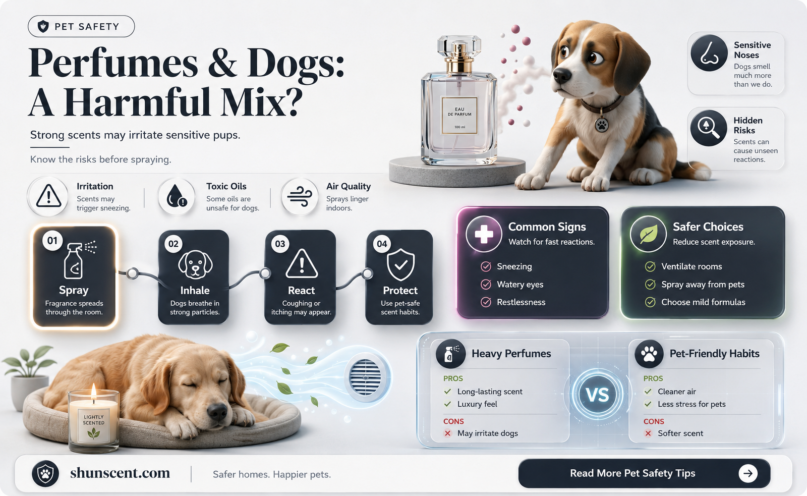 are dogs allergic to perfume