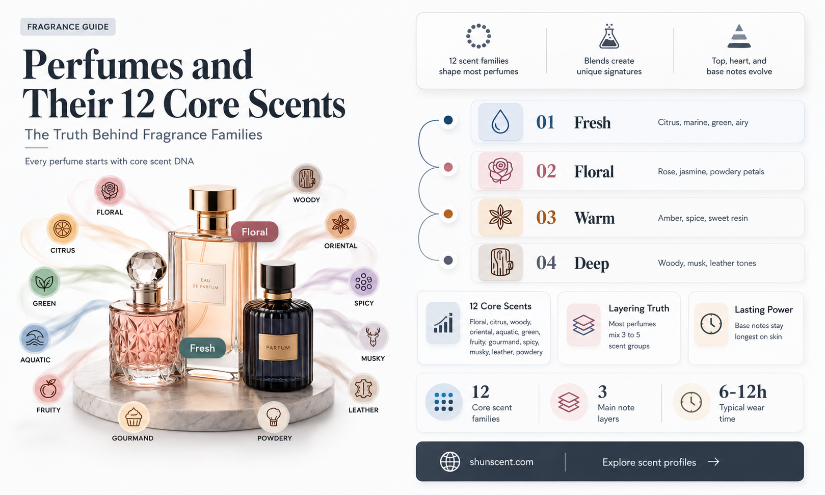 are perfumes really made from 12 scents