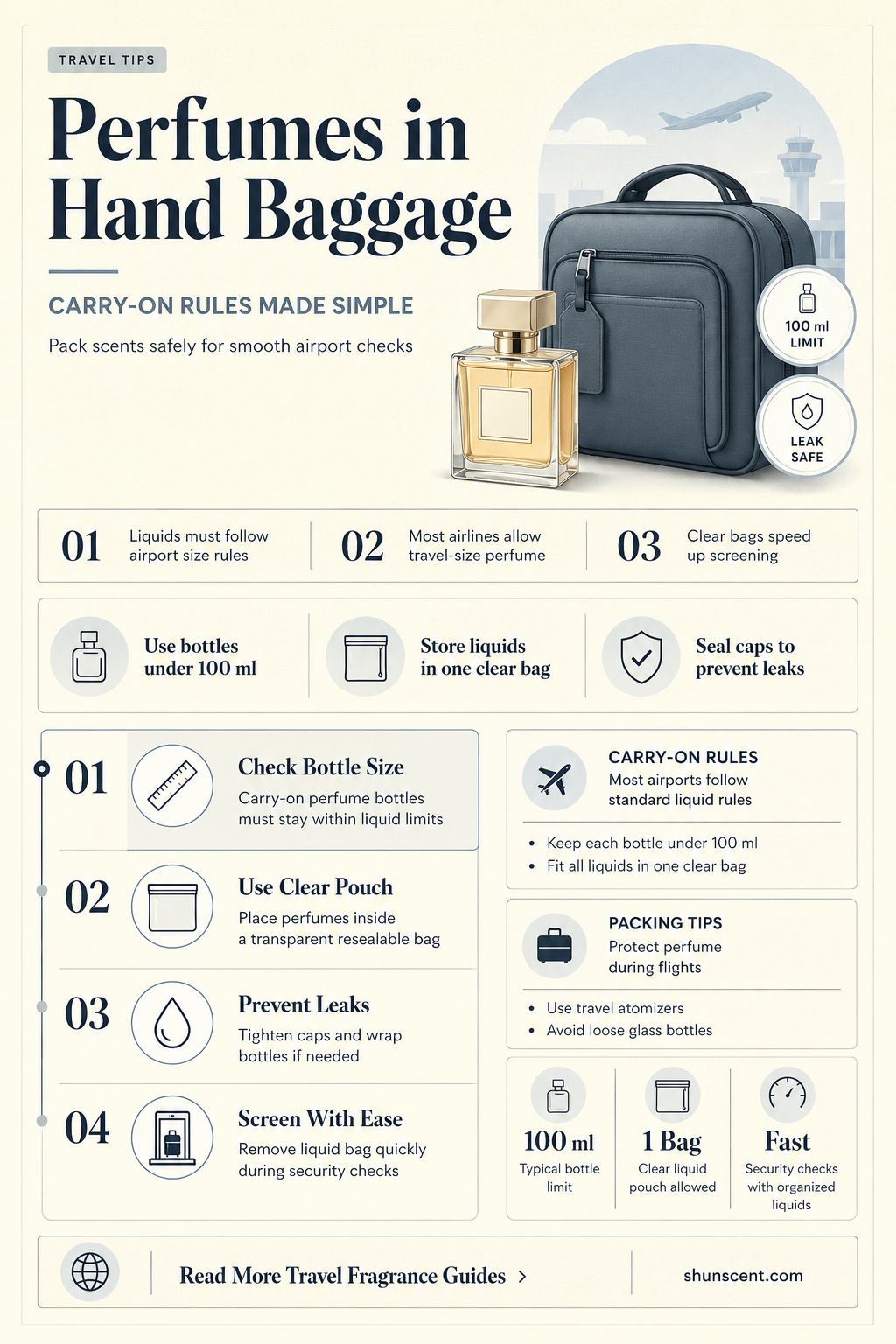 are perfumes allowed in hand baggage
