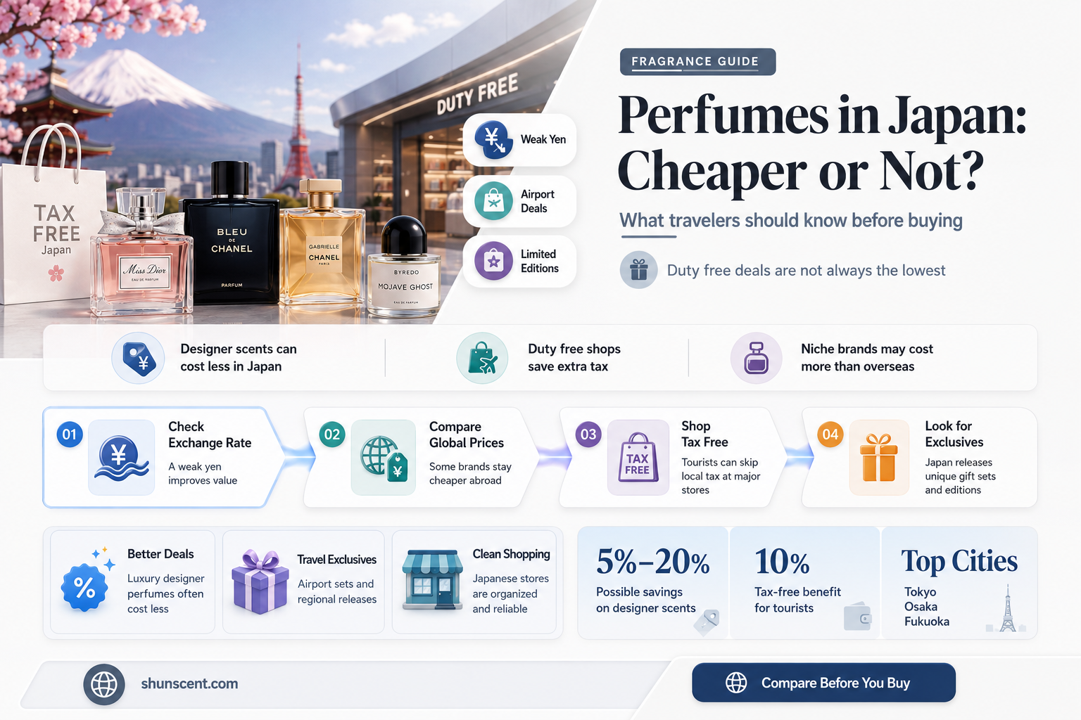 are perfumes cheaper in japan