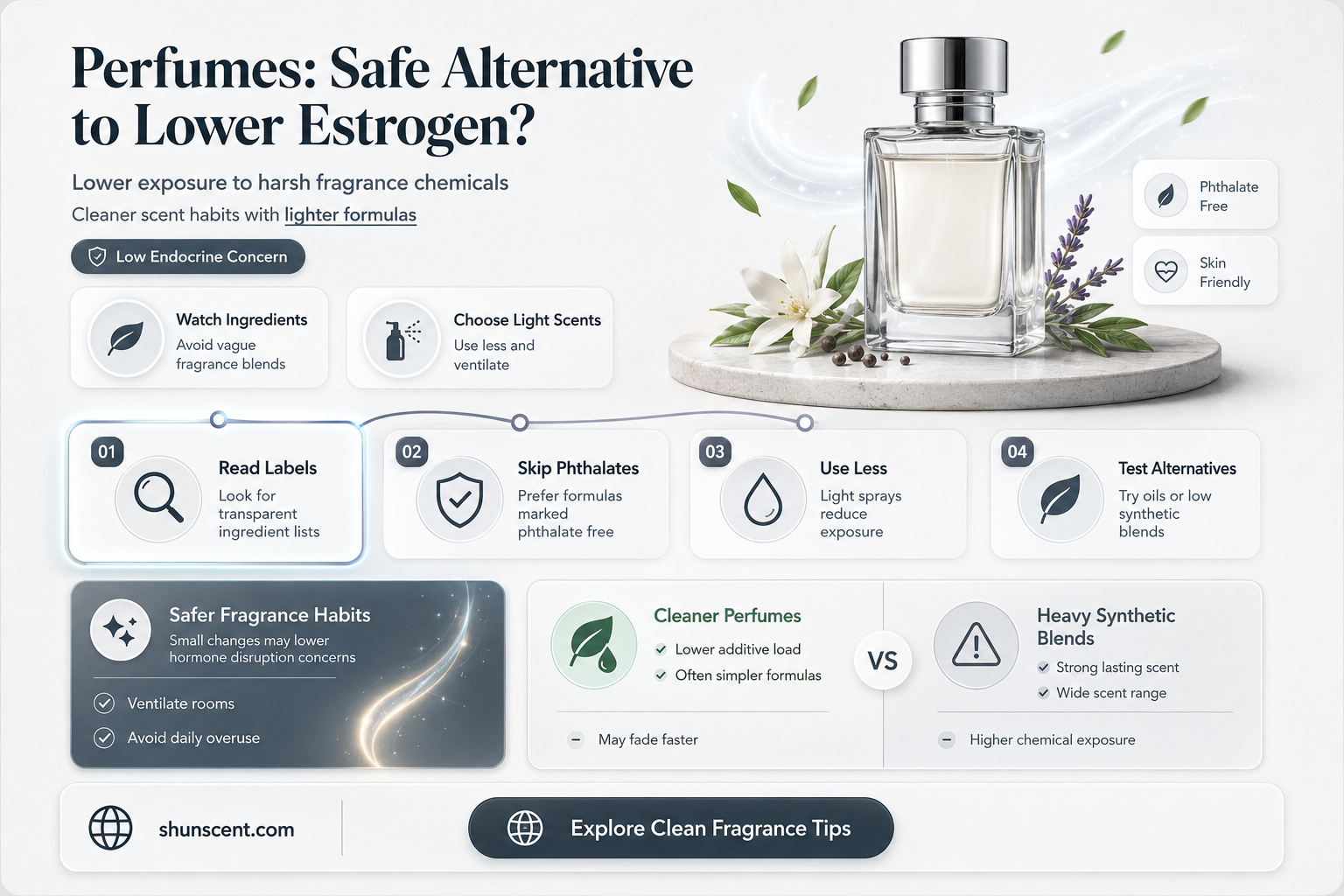 are perfumes safe for decreasing estrogen