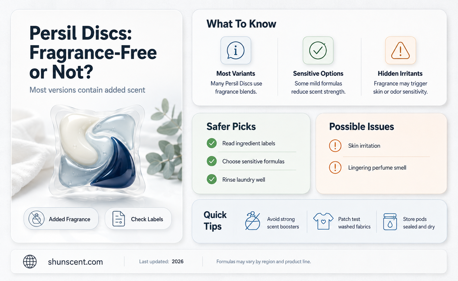 are persil disks aroma free