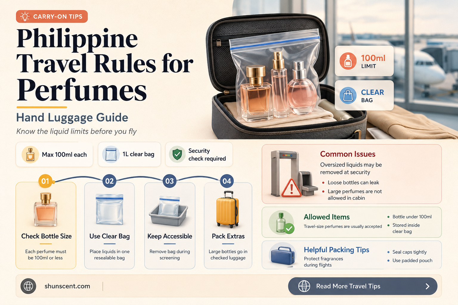 are perfumes allowed in hand luggage in philippines