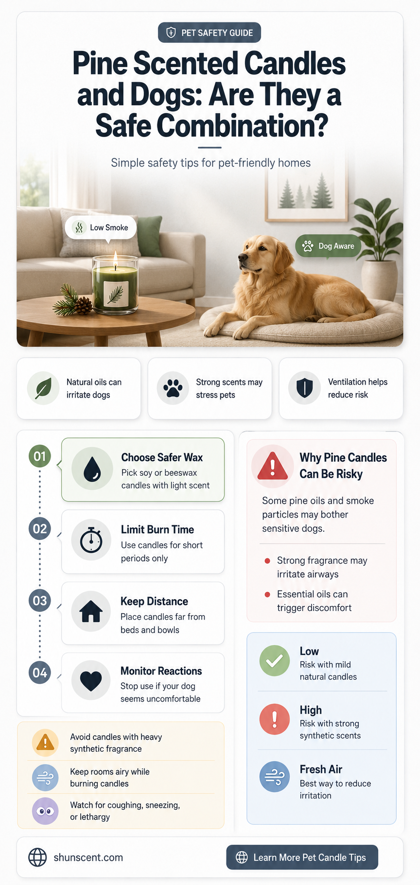are pine scented candles safe for dogs
