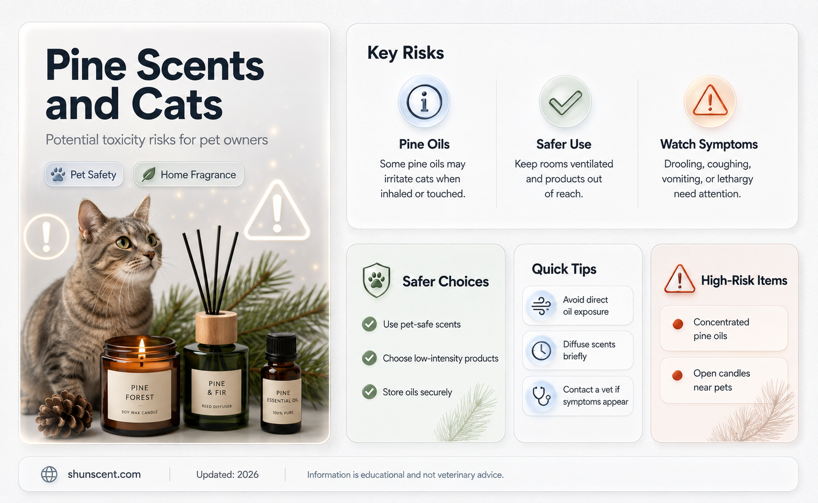 are pine scents toxic to cats