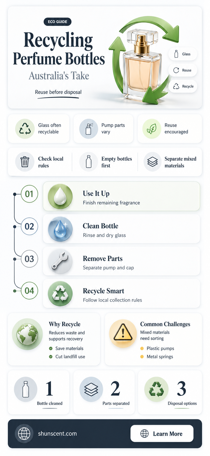 are perfume bottles recyclable australia