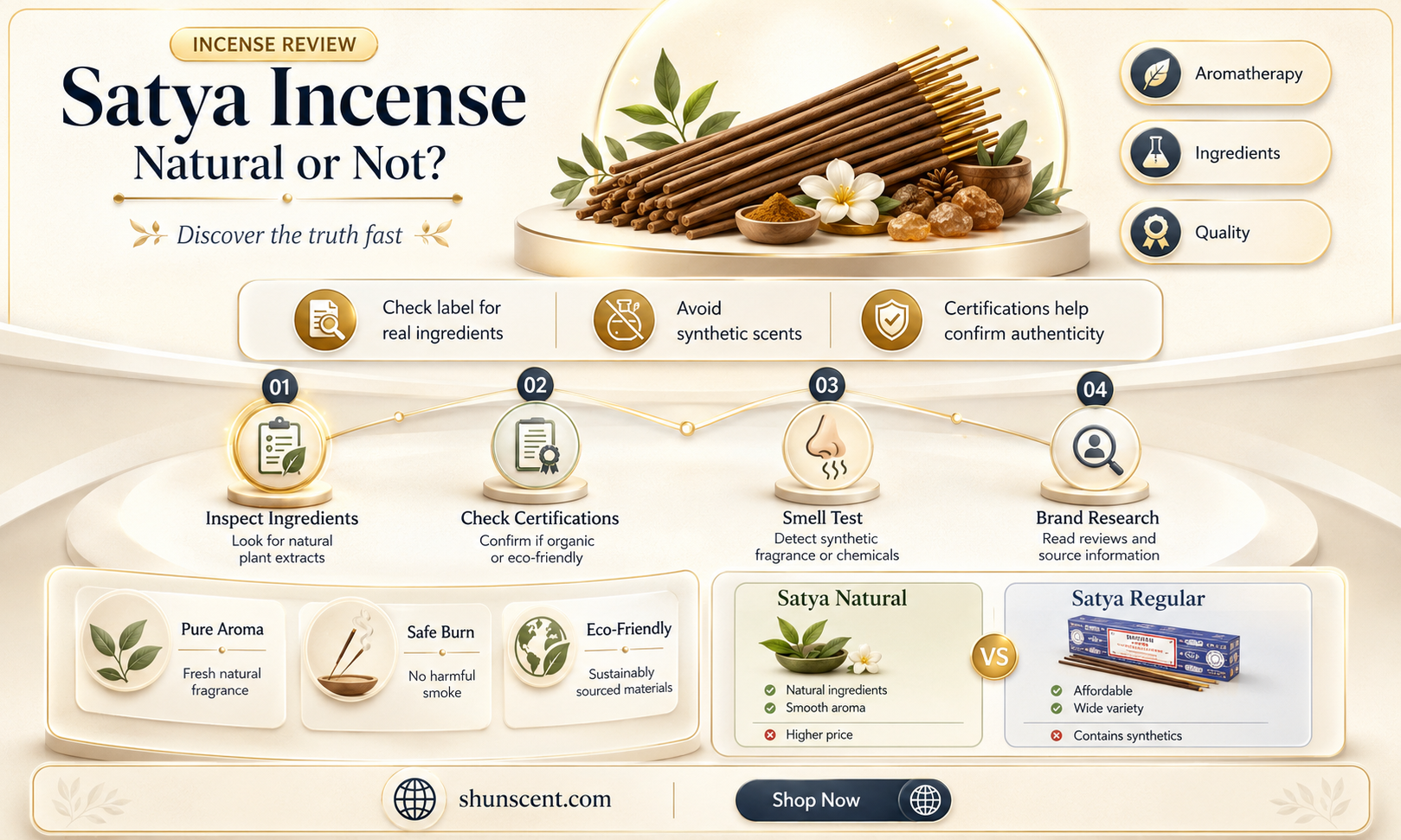 are satya incense natural