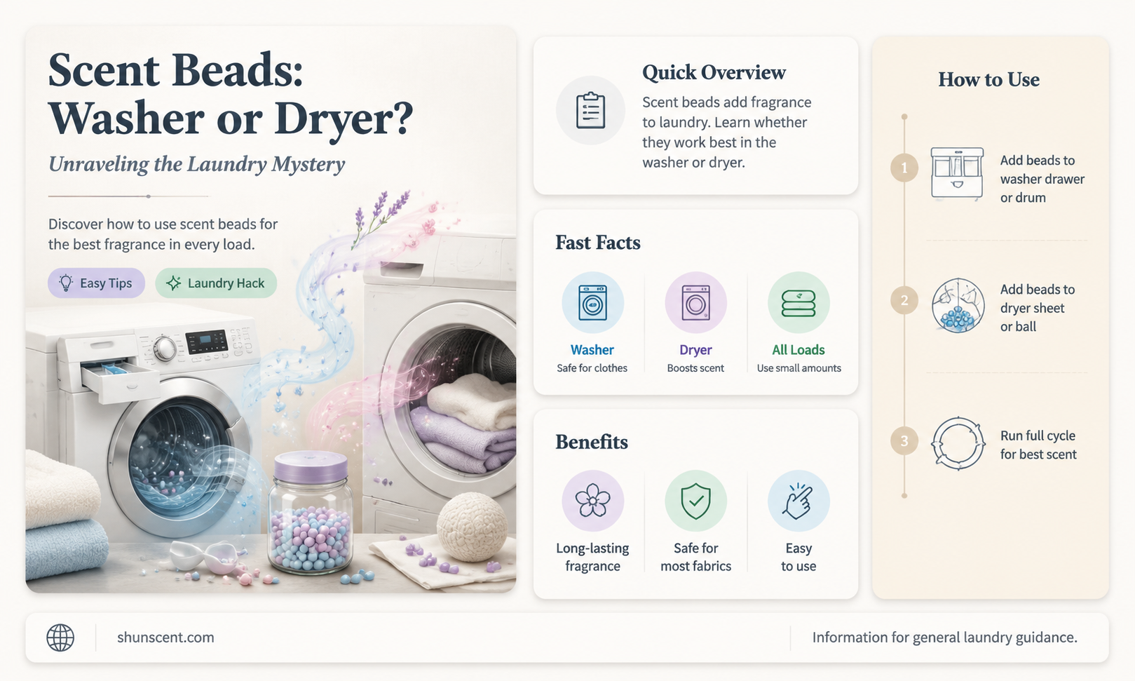 are scent beads for washer or dryer