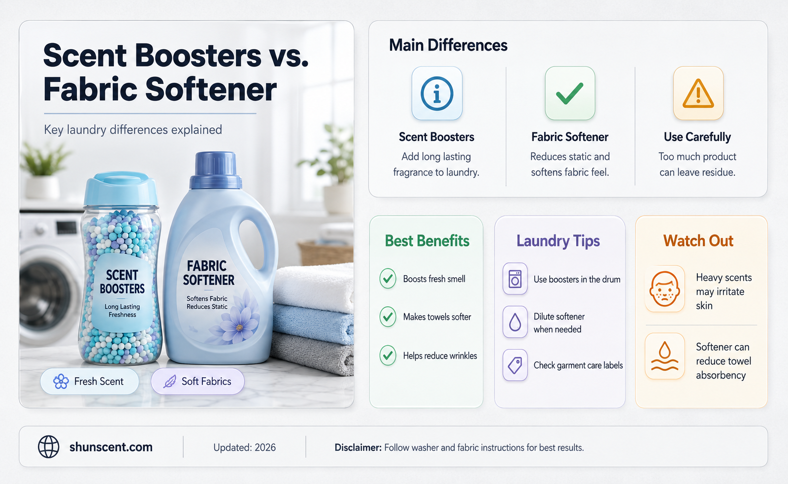 are scent boosters the same as fabric softener