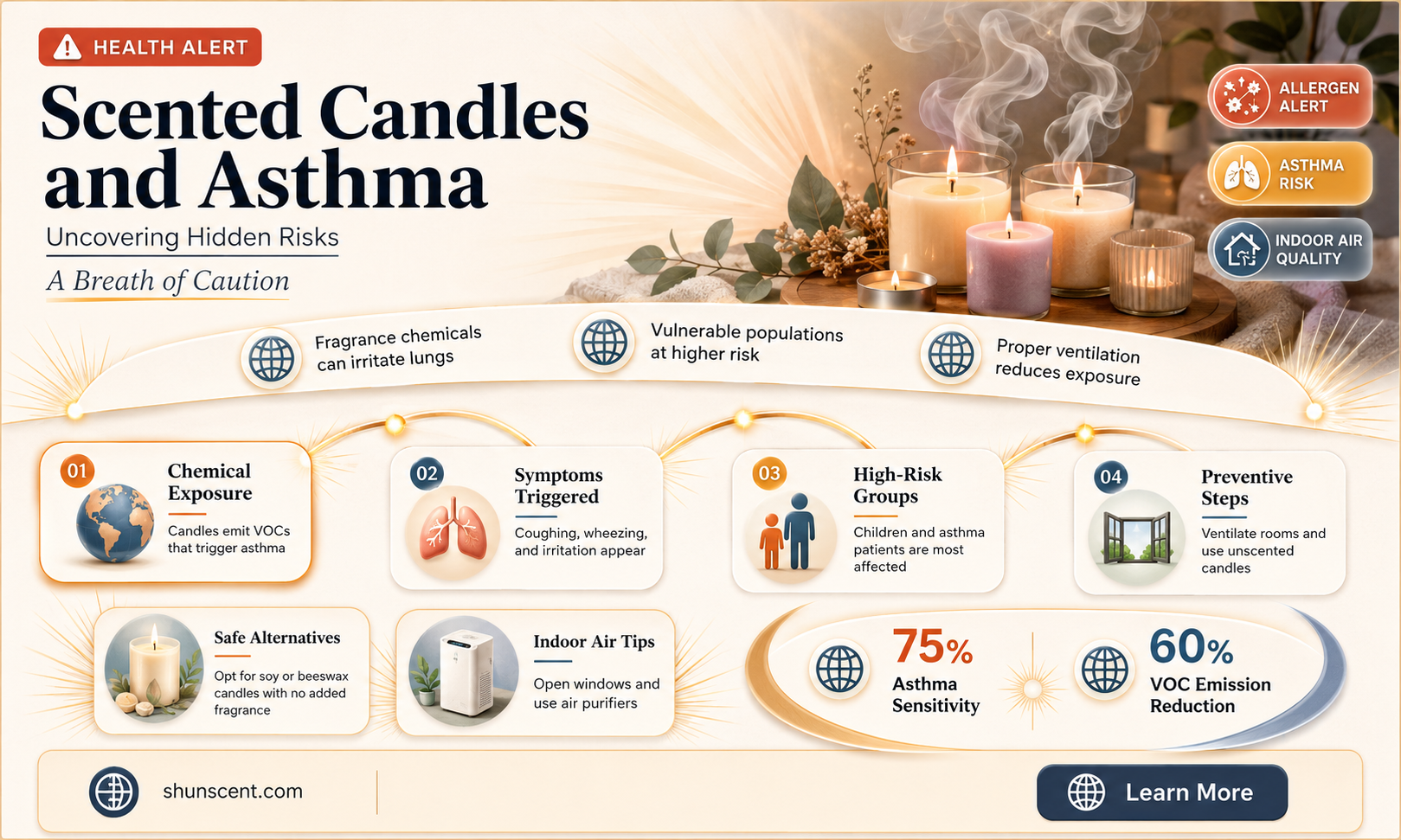are scented candles bad for asthma