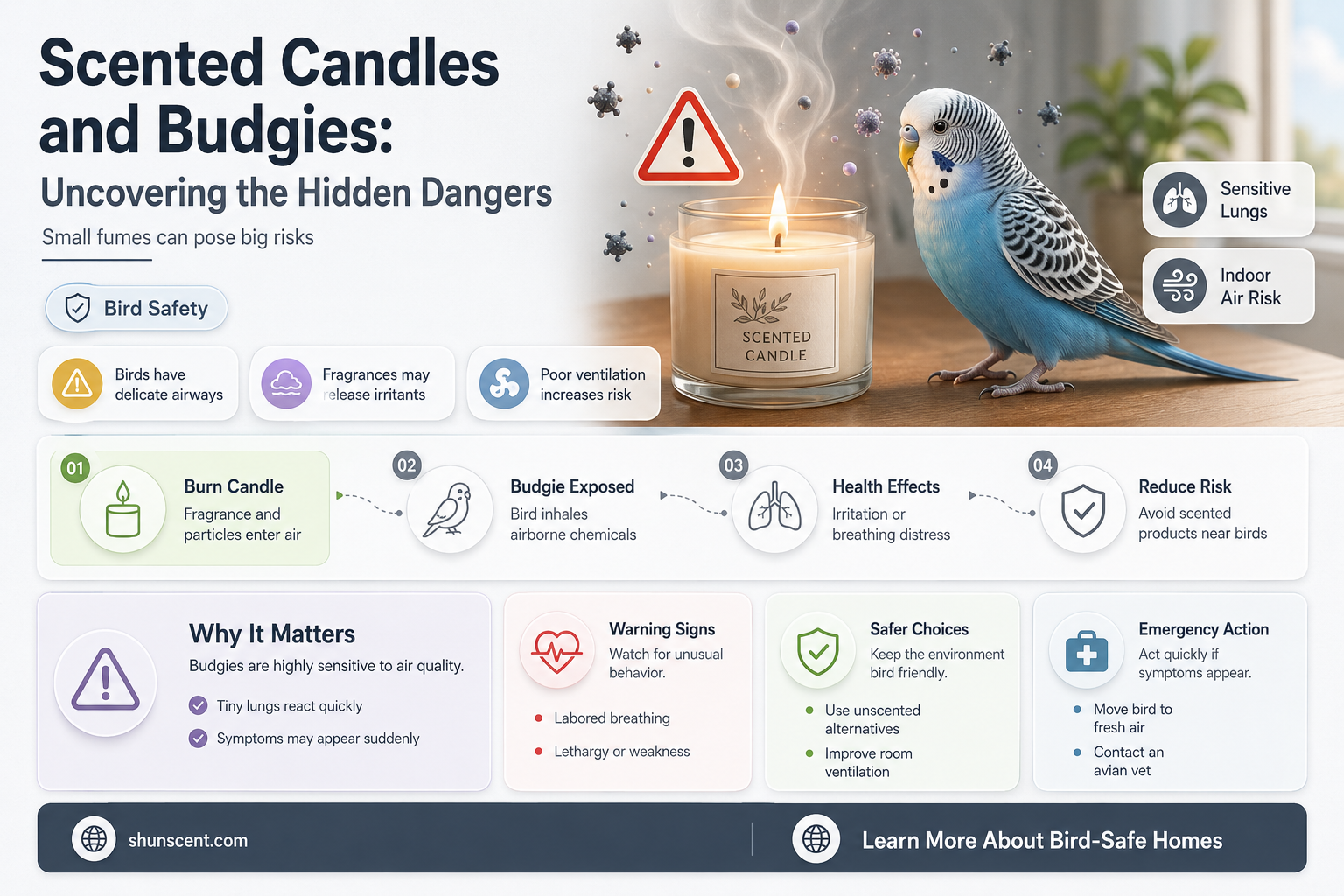 are scented candles bad for budgies