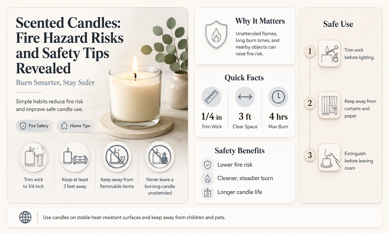 are scented candles a fire hazard