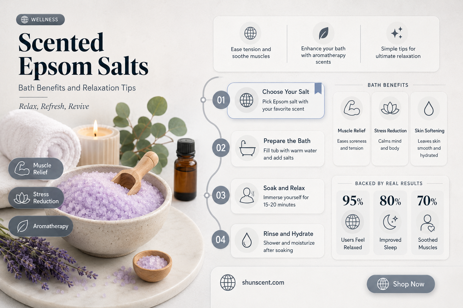 are scented epsom salts good for the bath