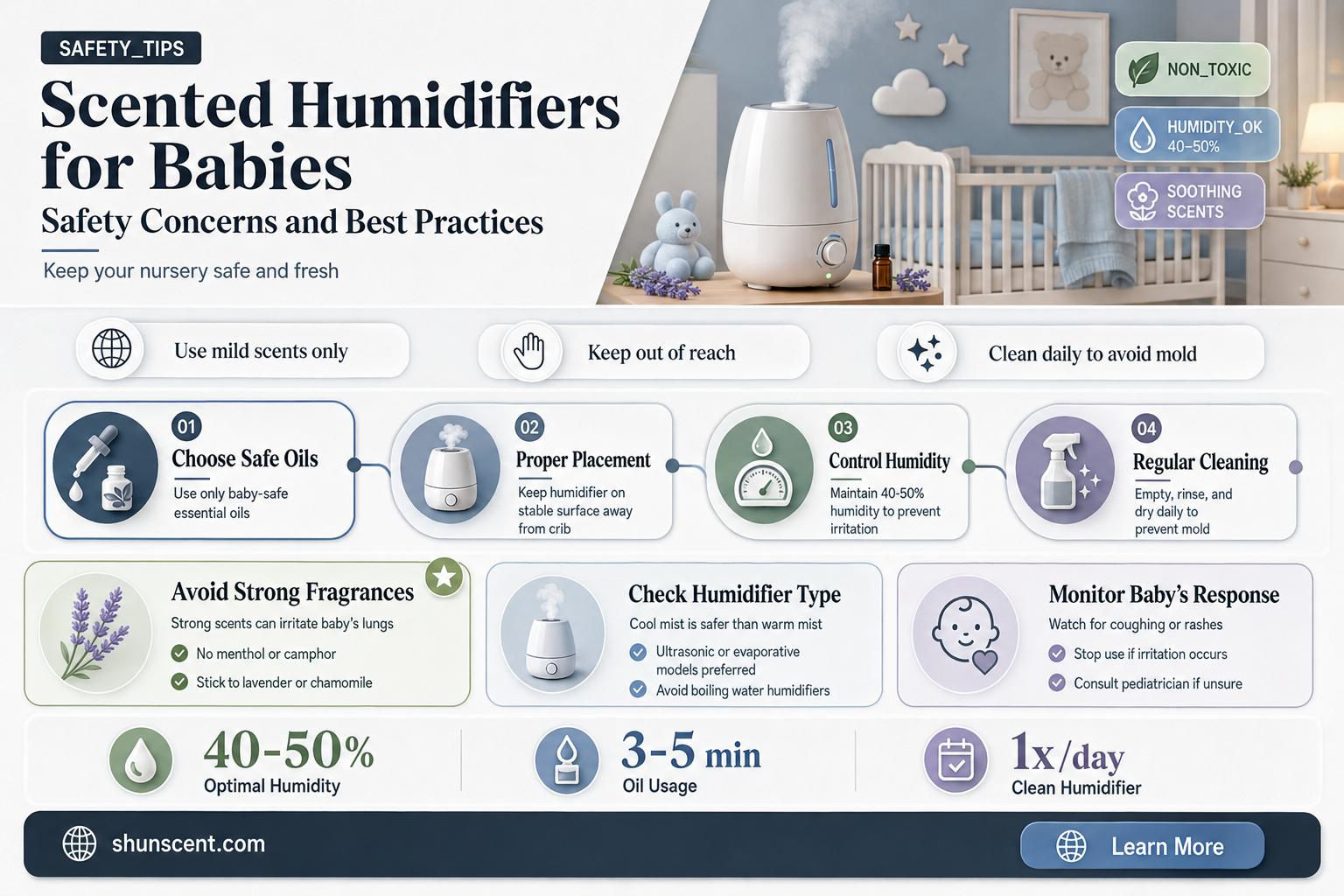 are scented humidifiers safe for babies