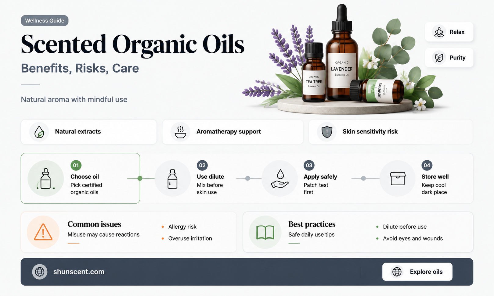 are scented organic oils good for you
